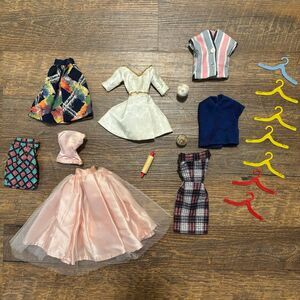 Nice Large Vintage Barbie Doll Sized Clothing Lot Mommy Made Handmade 1960s READ